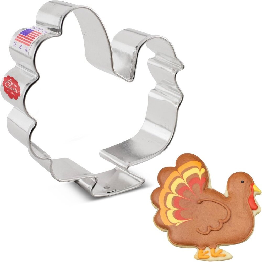 Thanksgiving Turkey Cookie Cutter, 3.75"  by Ann Clark